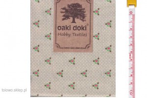 Tłusta Ćwiartka kwiatki- kolekcja Oaki Doki Pastels