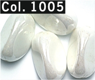 koraliki karmelki 17mm - białe