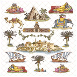 Calambour papier do scrapbookingu SCR 273 - Orient