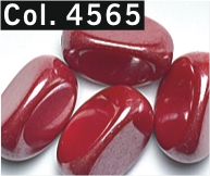 koraliki karmelki 17mm - ciemna czerwień