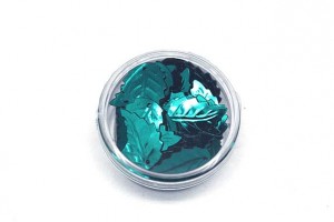 cekiny listki 18mm - niebieskie