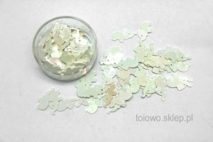 cekiny słoniki 12mm - opalizujące