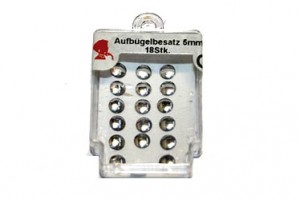 dżety termo- 5mm srebrne kropki