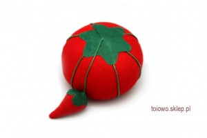 poduszka na szpilki - pomidor