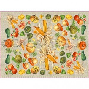 papier do decoupage 'u CAL  038 EASY - jesienne warzywa