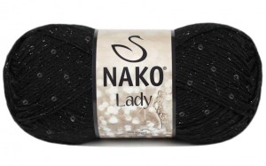 włóczka Nako Lady - czarna