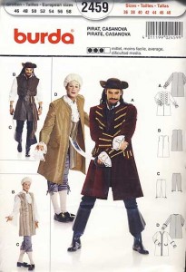Casanova i pirat - wykrój BURDA