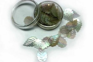 cekiny listki 18mm - opalizujące