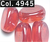koraliki karmelki 17mm - różowe