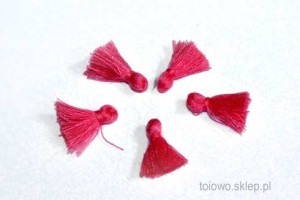 chwost 15mm - różowy
