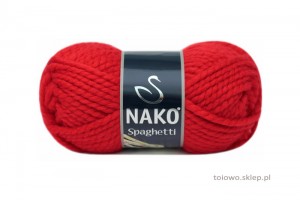włóczka Nako Spaghetti - czerwona