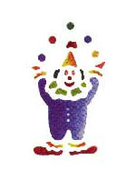 miniszablon 150 - 13x16cm - klaun