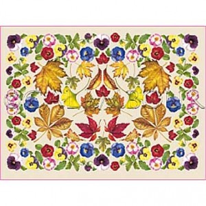 papier do decoupage 'u CAL  051 EASY - bratki i liście