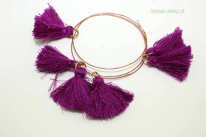 chwosty purpurowe 20mm, z kółeczkiem