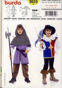 muszkieter - wykrój BURDA