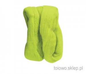 wełna do filcowania -pistacjowa