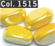 koraliki karmelki 17mm - kolor bursztynowy