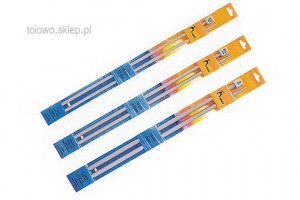 druty proste 35cm powlekane