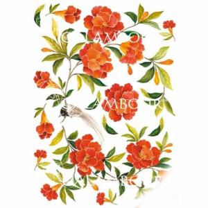 RP 67 - kwiaty - papier ryżowy do decoupage